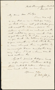 Letter from Elizur Wright, New York, to Amos Augustus Phelps, 1835 Dec[ember] 23