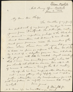 Letter from Elizur Wright, New York, to Amos Augustus Phelps, 1836 Jan[uary] 6