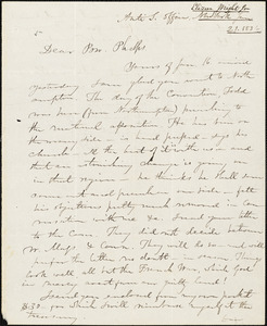 Letter from Elizur Wright, New York, to Amos Augustus Phelps, 1836 Jan[uary] 21