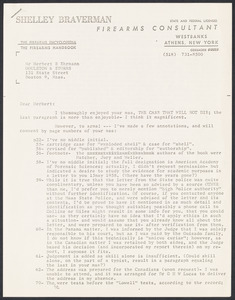 Herbert Brutus Ehrmann Papers, 1906-1970. Sacco-Vanzetti.  1962 MS entitled The Case That Will Not Die. Box 4, Folder 7, Harvard Law School Library, Historical & Special Collections