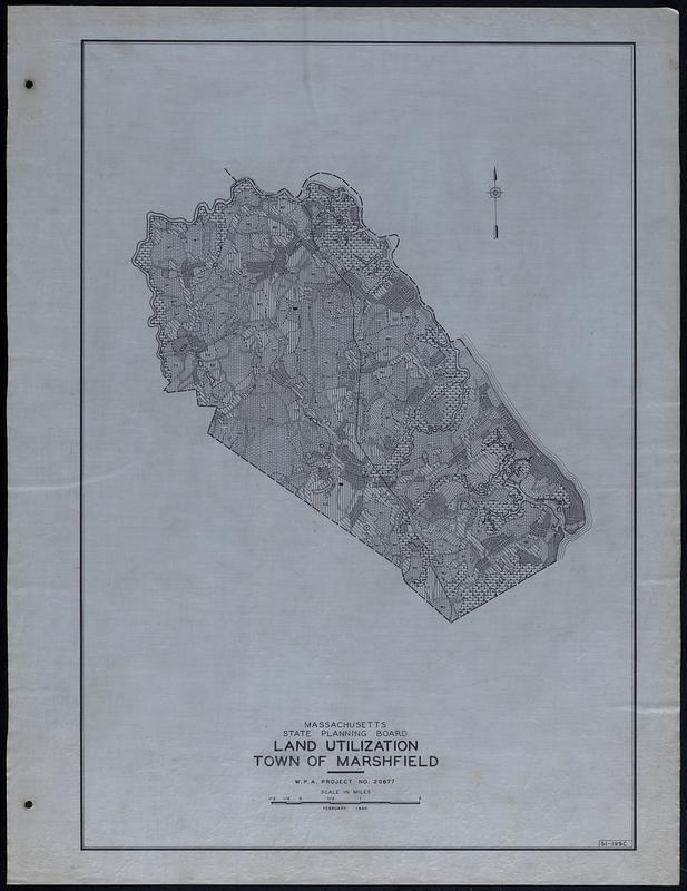 Land Utilization Town of Marshfield Digital Commonwealth
