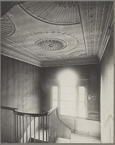 Boston, Taylor House, interior, upper hall ceiling
