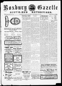 Roxbury Gazette and South End Advertiser, December 23, 1911