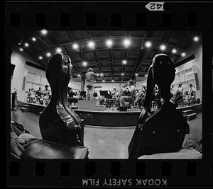 Boston University orchestra rehearsal, Boston