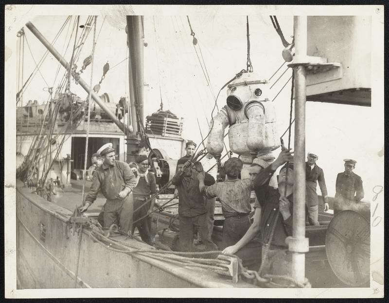 When Divers Sought Lost French Submarine. Cherbourg, France--Scene ...