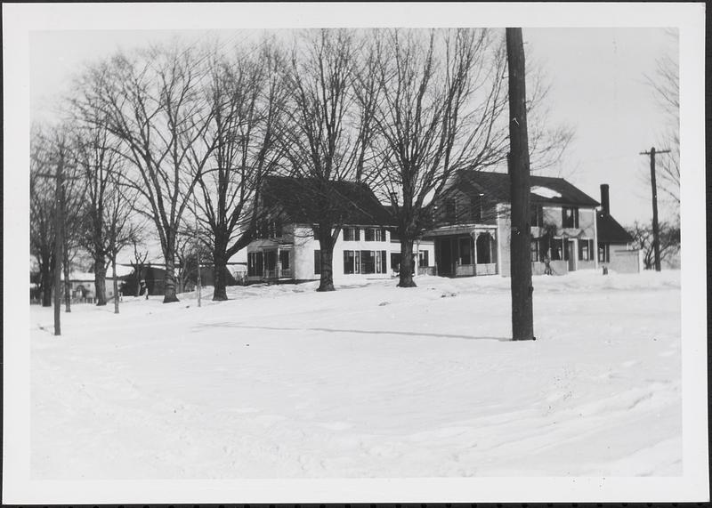 Smikes and Bardwell houses on the main street of Whately