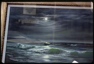 Painting of a moonlit sea