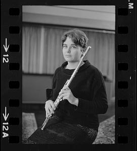 Lea Pearson with flute