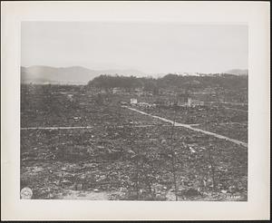 Nagasaki, Japan, following the explosion of the second atomic bomb