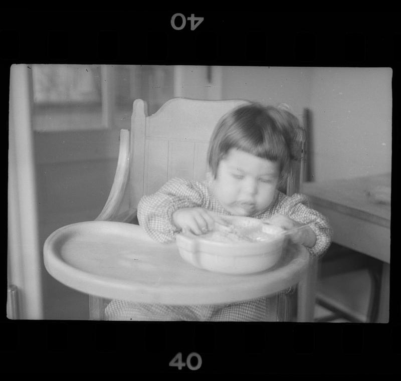 Baby in high chair