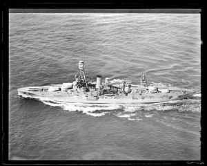 Unidentified warship from above