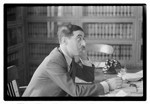 Leo Schwartz, legal advisor to Police Commissioner E.C. Hultman at headquarters
