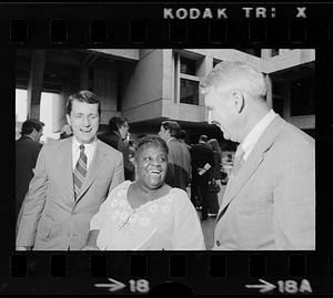 Elma Lewis at City Hall ceremony honoring black artists, Boston