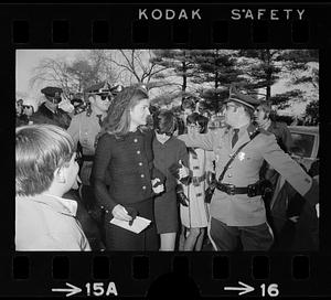 Jackie Onassis at Cardinal Cushing's funeral, Hanover