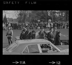 Jackie Onassis at Cardinal Cushing's funeral, Hanover