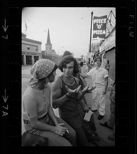 Teens on Centre Street in Jamaica Plain, Boston