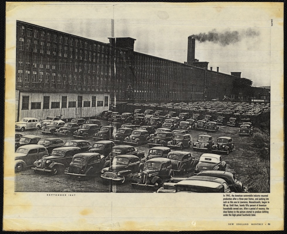 In 1945, the American automobile industry resumed production after a three-year hiatus
