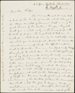 Letter from Elizur Wright, New York, to Amos Augustus Phelps, 1836 Feb[ruary] 13