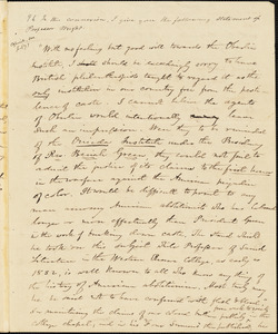 Letter from Elizur Wright, Dorchester, [Massachusetts], to Amos Augustus Phelps, 1840 Aug[ust] 20