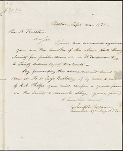 Letter from Nathaniel Thurston, Lowell, [Massachusetts], to Amos Augustus Phelps, 1838 Sept[ember] 24