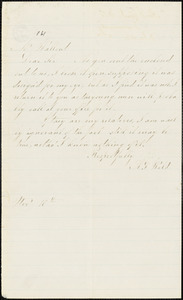 Letter from Angelina Emily Grimkè, [Fairmount, Hyde Park, Boston, Massachusetts], to Robert Folger Wallcut, 1865 November 10