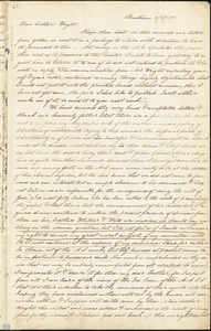 Letter from Sarah Moore Grimkè, Brookline, [Massachusetts], to Henry Clark Wright, 1837 August 27