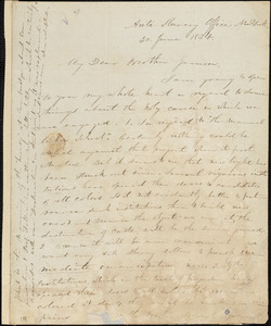 Letter from Elizur Wright, Anti-Slavery Office, New York, [New York], to William Lloyd Garrison, 1834 June 30