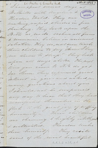 Letter, 1848?