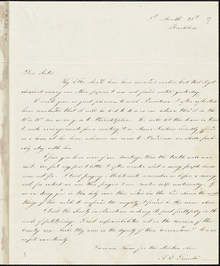 Letter from Angelina Emily Grimkè, Brookline, [Massachusetts], to Eliza Jones Chase, 1837 [August] 28