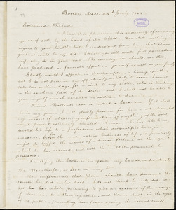 Letter from Henry Willard Williams, Boston, Mass[achusetts], to William Lloyd Garrison, 1843 July 24th