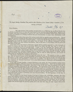 Letter from Henry Clarke Wright, Dublin, [Ireland], to William Lloyd Garrison, [18]47 [April] 4th