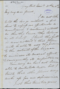 Letter from Eliza Wingham, Gray Street, Edin[burgh, Scotland], to William Lloyd Garrison, [18]48 [November] 13th
