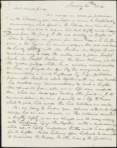 Letter from Elizabeth Wilson to William Lloyd Garrison, 1853 January 24th