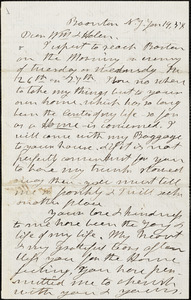 Letter from Henry Clarke Wright, Boonton, N[ew] J[ersey], to Helen Eliza Garrison and William Lloyd Garrison, [18]54 Jan[uary] 19