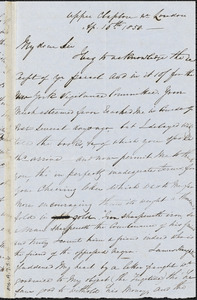 Letter from Isabella Massie, Upper Clapton, [England], to John Bishop Estlin, 1850 April 16