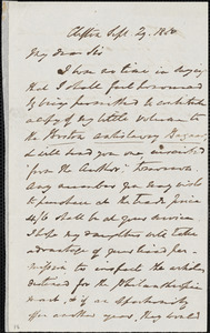 Letter from E. Waring, Clifton, [England], to John Bishop Estlin, 1850 Sept[ember] 29