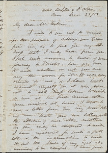 Letter from James Miller M'Kim, Paris, [France], to John Bishop Estlin, 1853 June 23