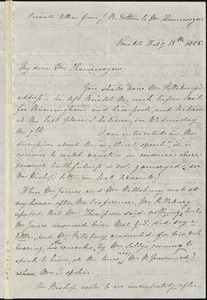 Letter from John Bishop Estlin, Bristol, [England], to Louis Alexis Chamerovzow, 1855 February 13