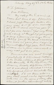 Letter from Henry Clarke Wright, [Gloucester, Massachusetts], to William Lloyd Garrison, [18]67 May 4