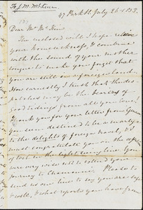 Letter from Mary Anne Estlin, Bristol, [England], to James Miller M'Kim, 1853 July 26
