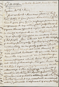 Letter from Mary Anne Estlin, Bristol, [England], to Sarah Allibone Speakman McKim, 1853 June 27