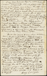 Letter from Henry Clarke Wright to William Lloyd Garrison