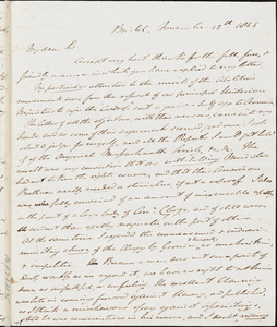 Letter from Johnn Bishop Estlin, Bristol, [England], to Richard Davis Webb, 1845 November 13