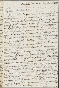 Letter from Mary Anne Estlin, [Bristol, England], to James Miller McKim, 1853 Aug[ust] 30