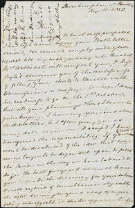 Letter from Mary Anne Estlin, [Bristol, England], to James Miller McKim, 1853 Aug[ust] 31