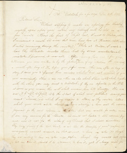 Letter from Lester Anson Miller, Woodstock, [Vermont], to William Lloyd Garrison, 1832 Dec[ember] 5th