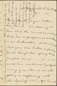 Letter from Mary Anne Estlin, London, [England], to Francis Jackson Garrison, 1877 July 16