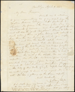 Letter from Elizur Wright, Brooklyn, [New York], to William Lloyd Garrison, 1834 April 9