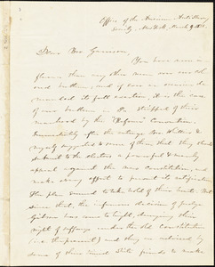 Letter from Elizur Wright, Office of the American Anti-Slavery Society, New York, [New York], to William Lloyd Garrison, 1838 March 9