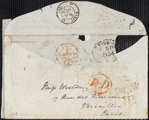 Letter from Francis Bishop, Liverpool, [England], to Mary Anne Estlin, 1854 September 6